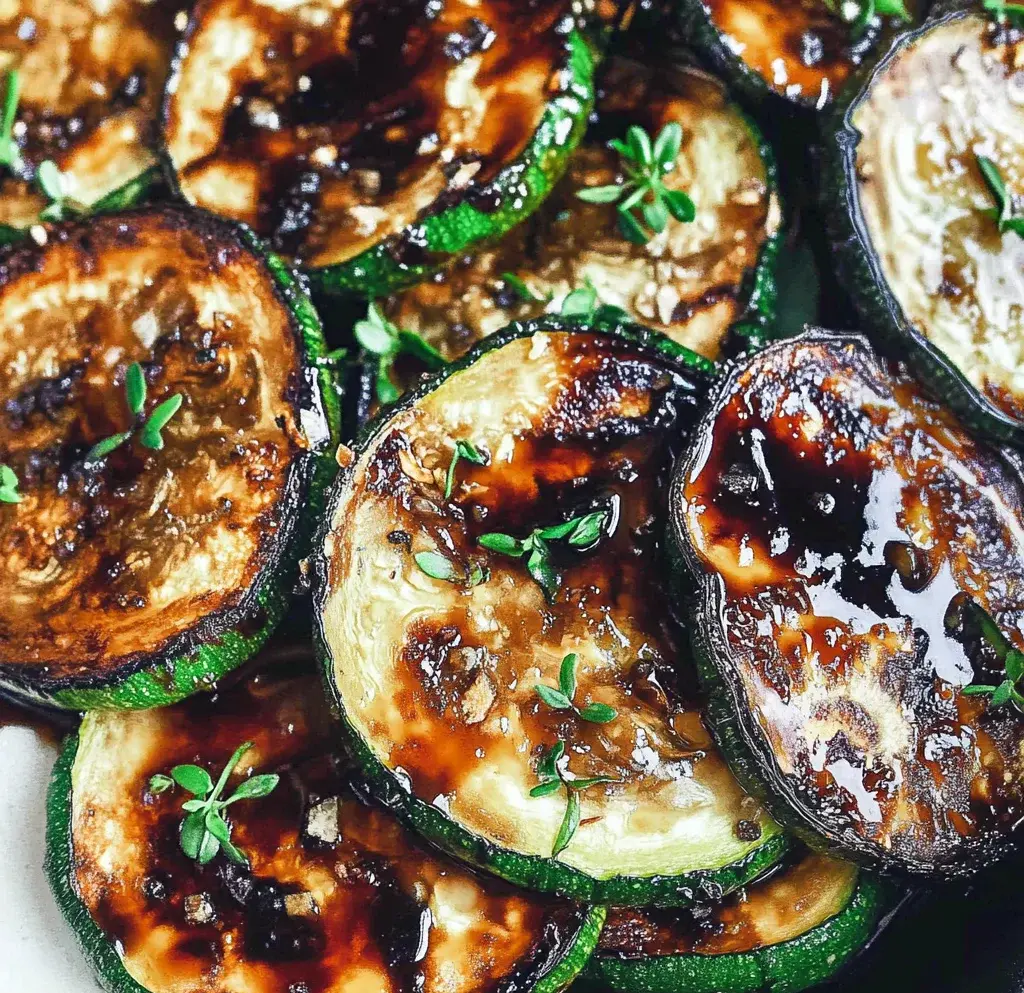 Easy Skillet Zucchini Recipe with Balsamic Reduction