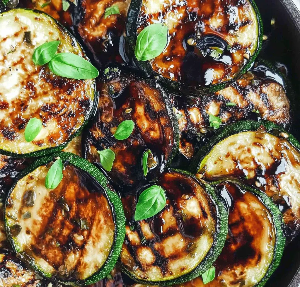 Easy Skillet Zucchini Recipe with Balsamic Reduction