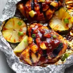 Grilled Hawaiian Barbecue Chicken in Foil