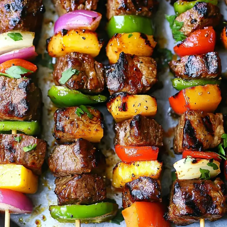 Hawaiian Steak Kabobs
