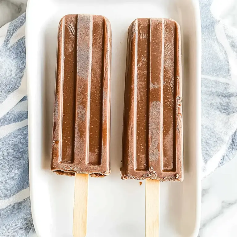 Homemade Fudgsicle