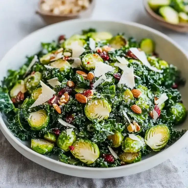 Kale and Brussels Sprout Salad