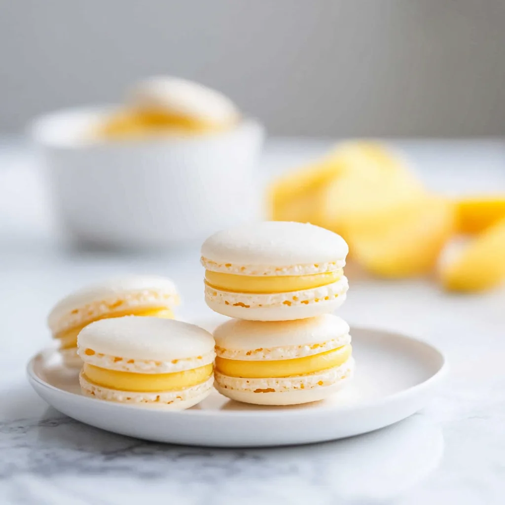 Mango Macarons
