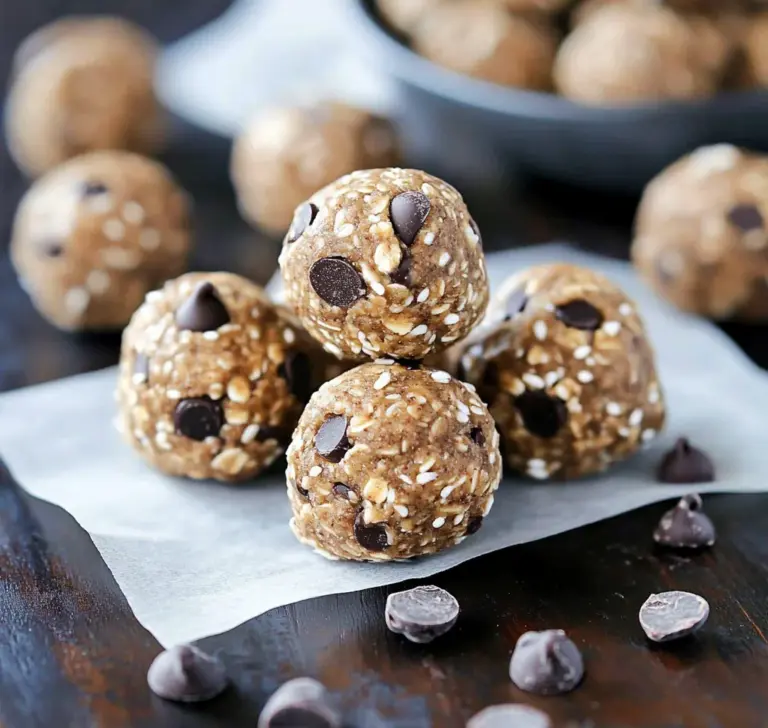 No Bake Chocolate Chip Energy Bites