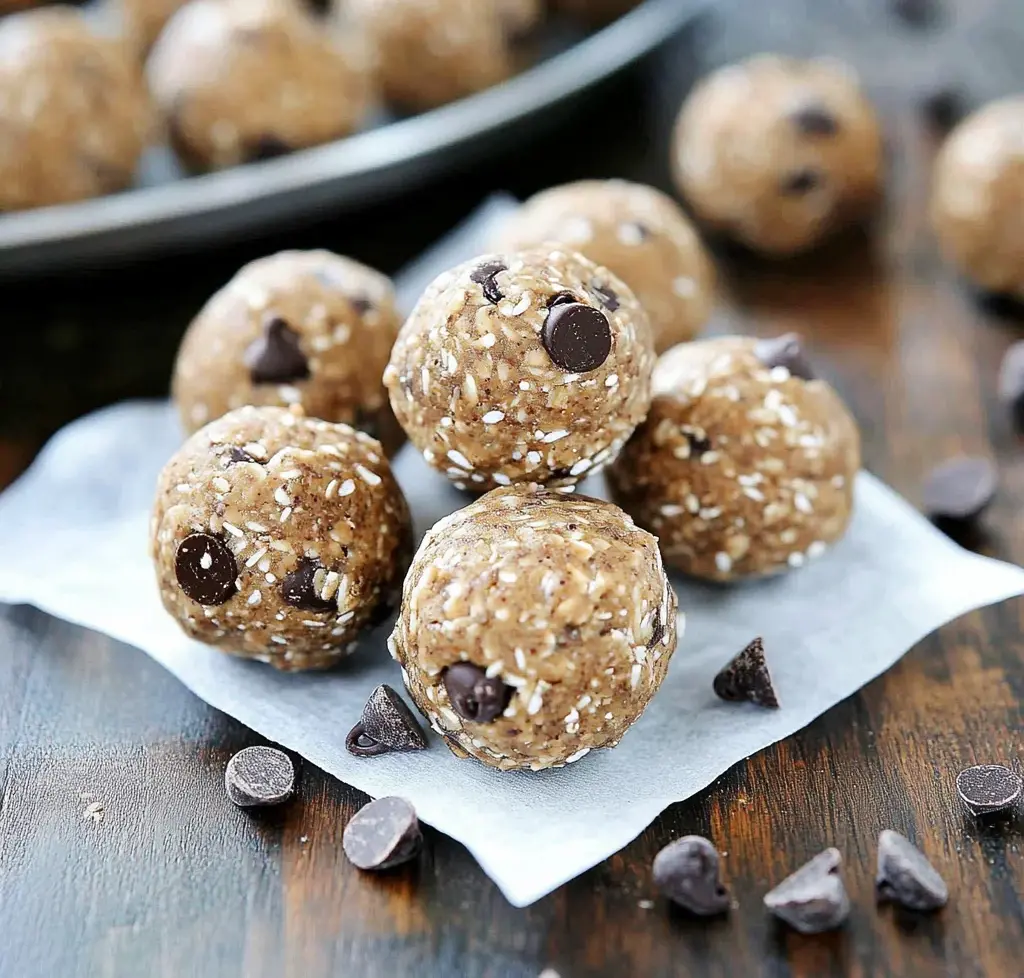 No Bake Chocolate Chip Energy Bites