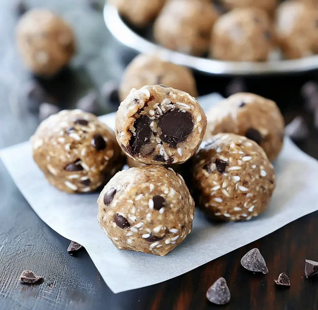 No Bake Chocolate Chip Energy Bites