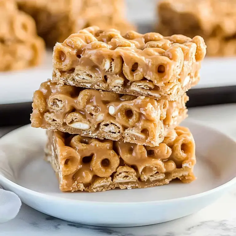 No Bake Peanut Butter Cheerio Bars