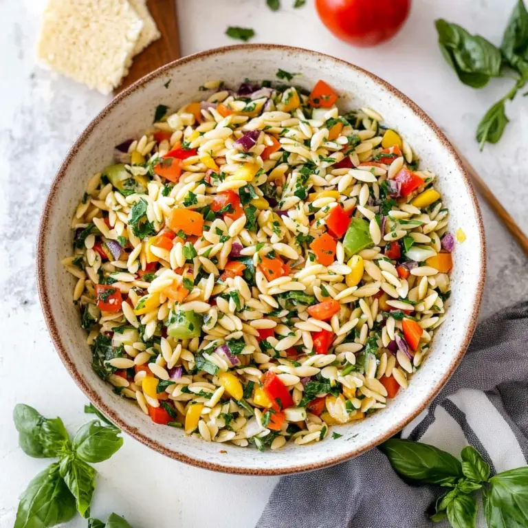 Rainbow Orzo Salad