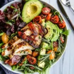 Rosemary Chicken, Turkey Bacon and Avocado Salad