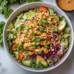 Thai Crunch Salad CPK Copycat (with peanut ginger sauce)