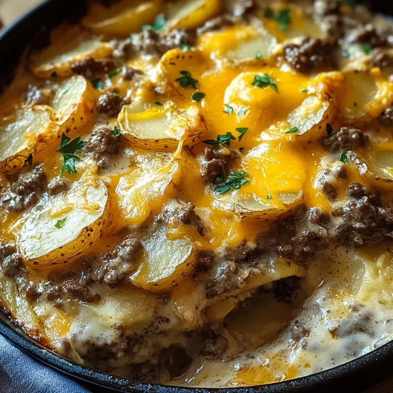 Creamy One-Pot Beef and Potato Casserole