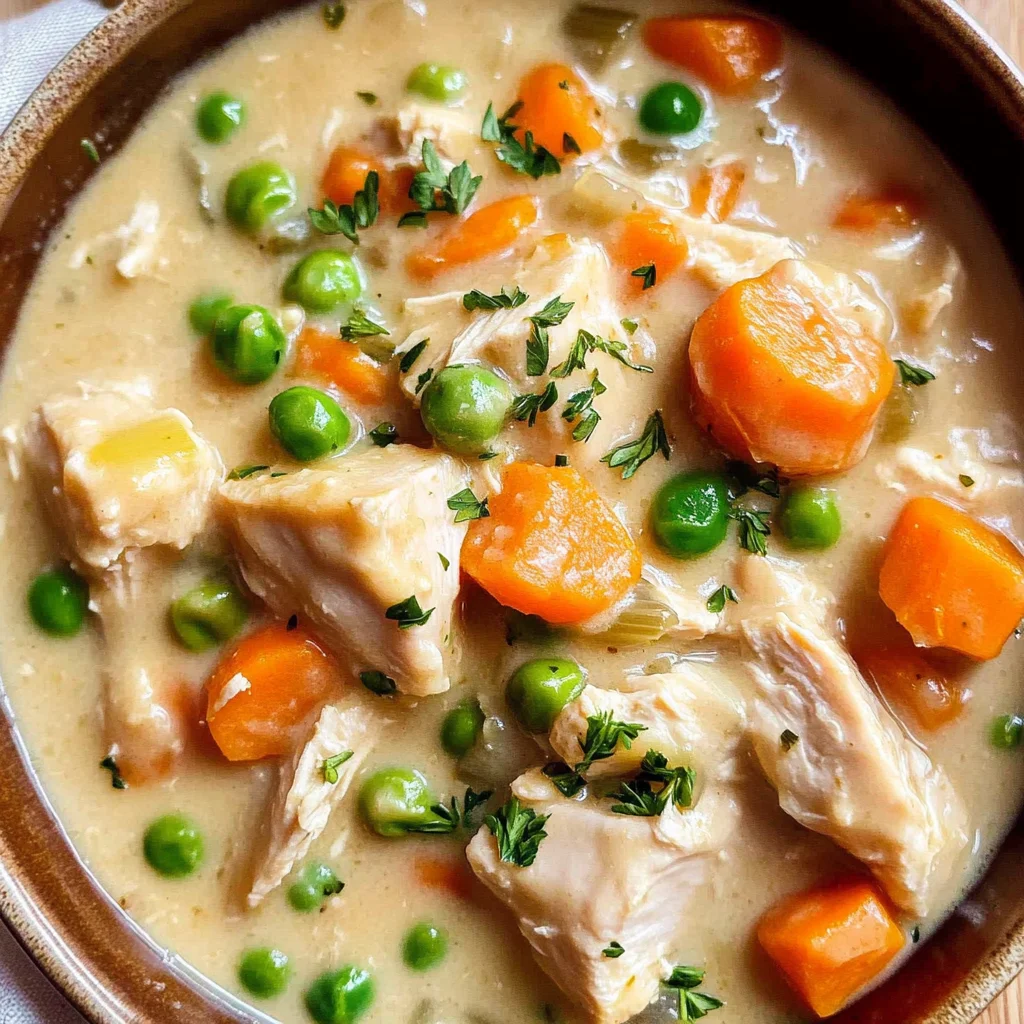 Crustless Chicken Pot Pie