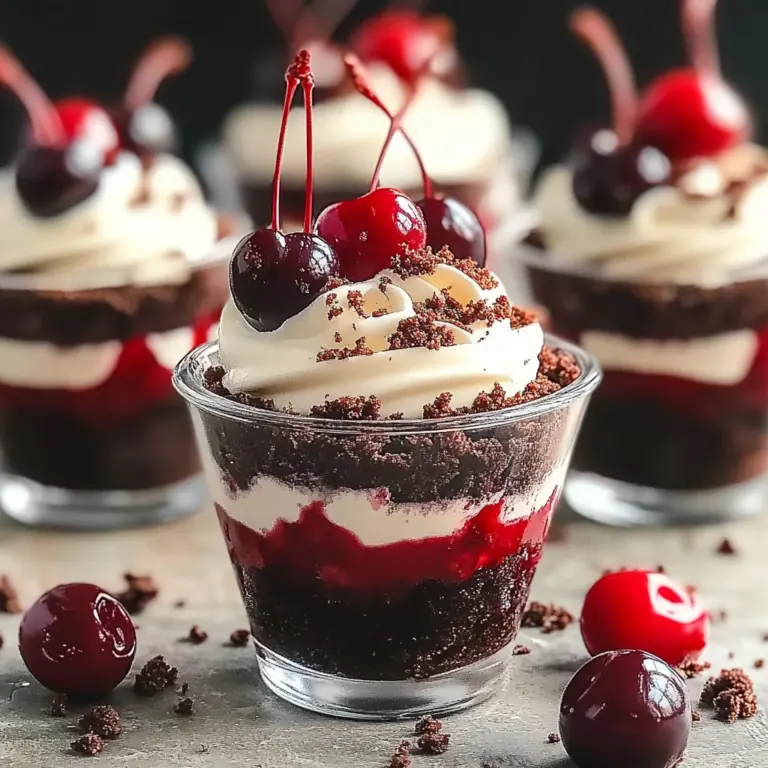 DLux Mini Dessert Cups – Black Forest Cake Recipe