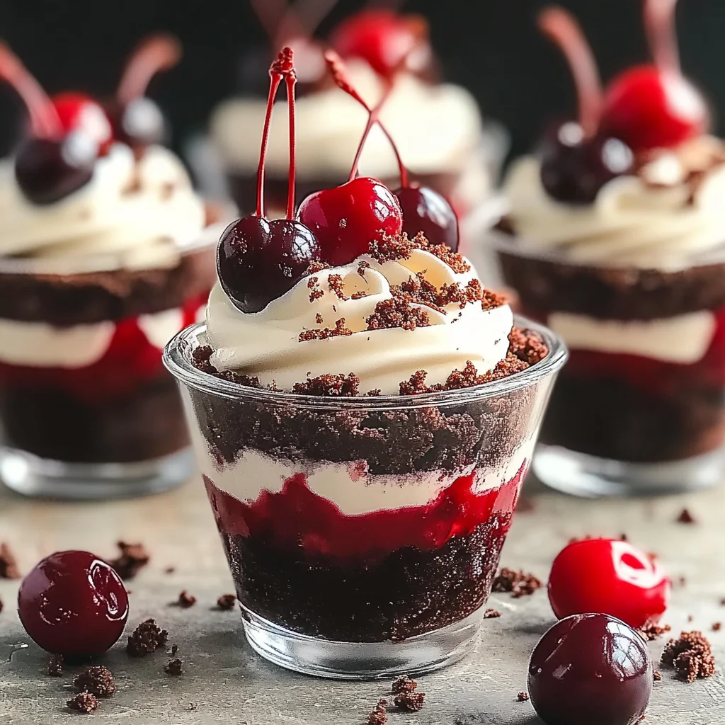 DLux Mini Dessert Cups – Black Forest Cake Recipe