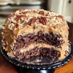German Chocolate Pound Cake with Coconut-Pecan Frosting