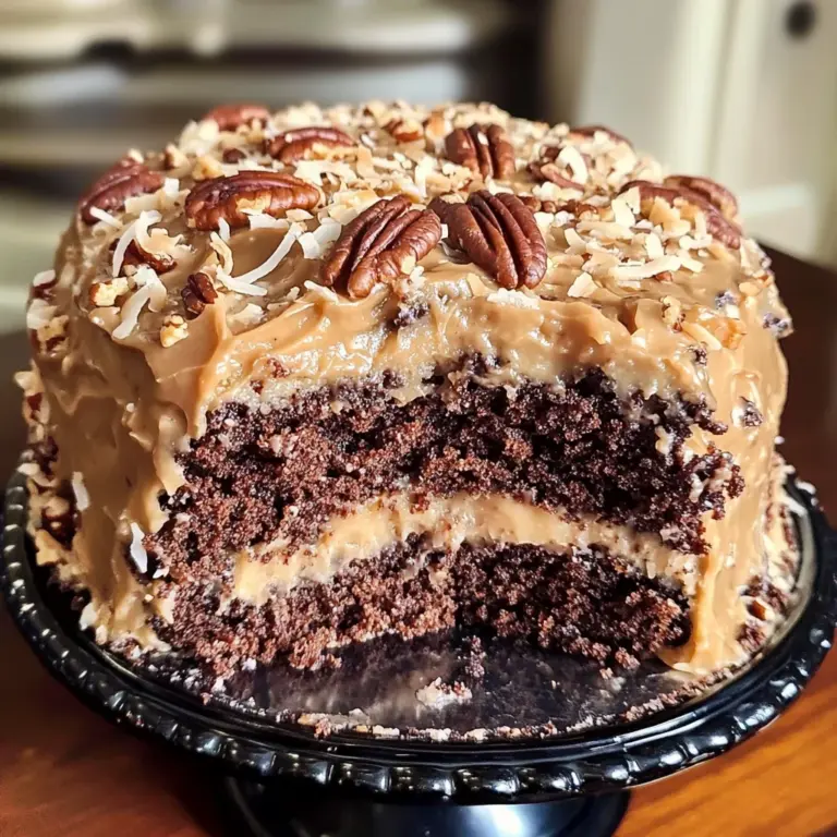 German Chocolate Pound Cake with Coconut-Pecan Frosting