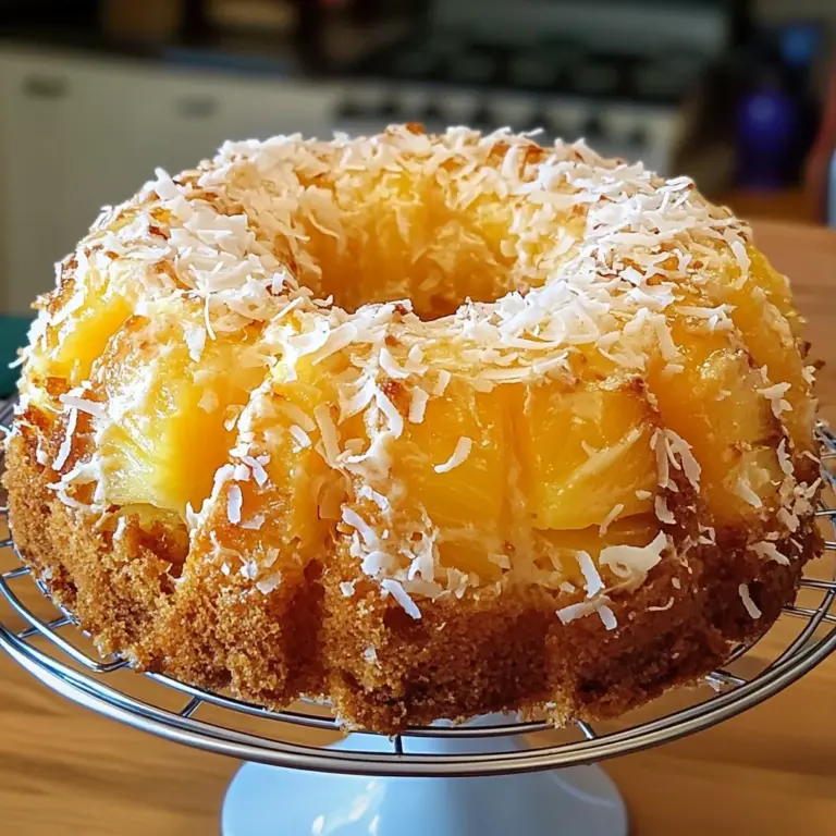 Pineapple Coconut Pound Cake