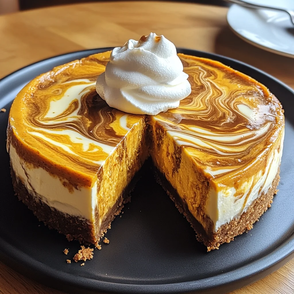 Pumpkin Swirl Cheesecake