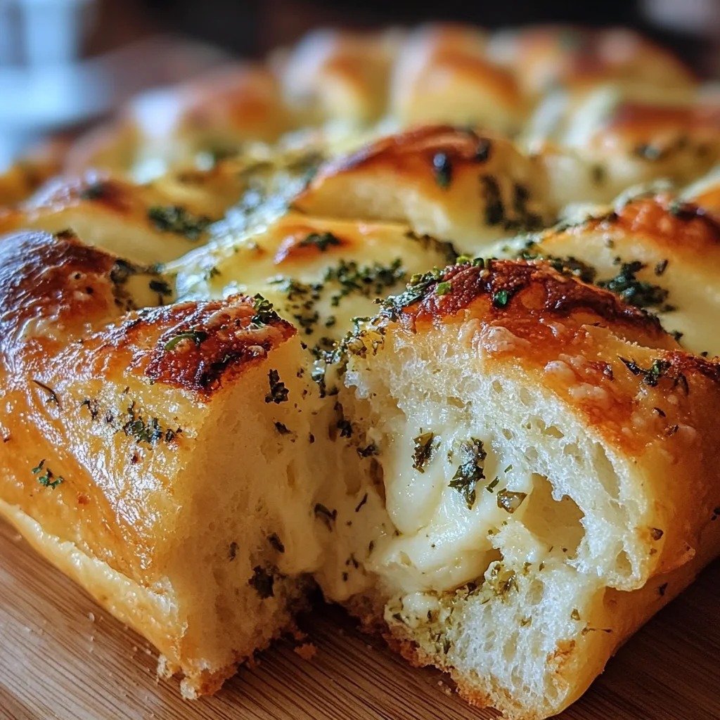 Swirled Garlic Herb And Cheese Bread