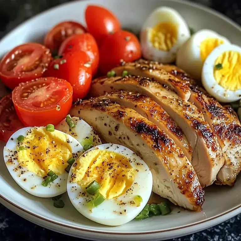 Tomato-Lovers Protein Plate with Chicken & Eggs