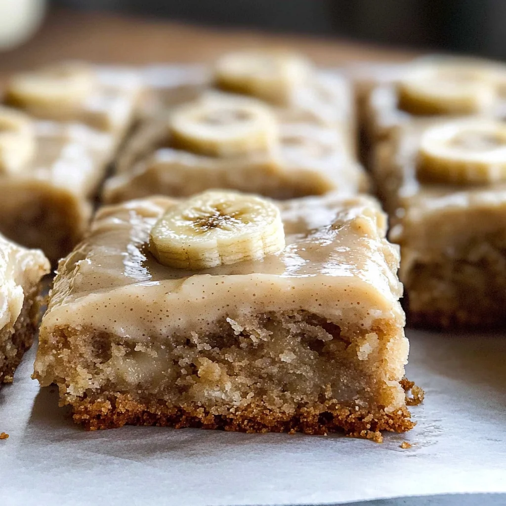 Banana Bars with Brown Butter Icing