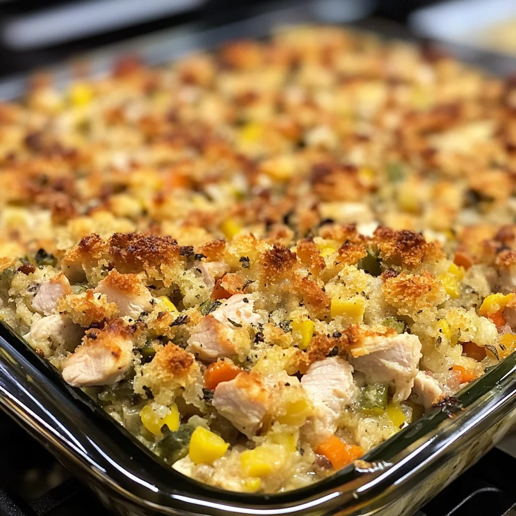 Chicken and Stuffing Casserole Recipe