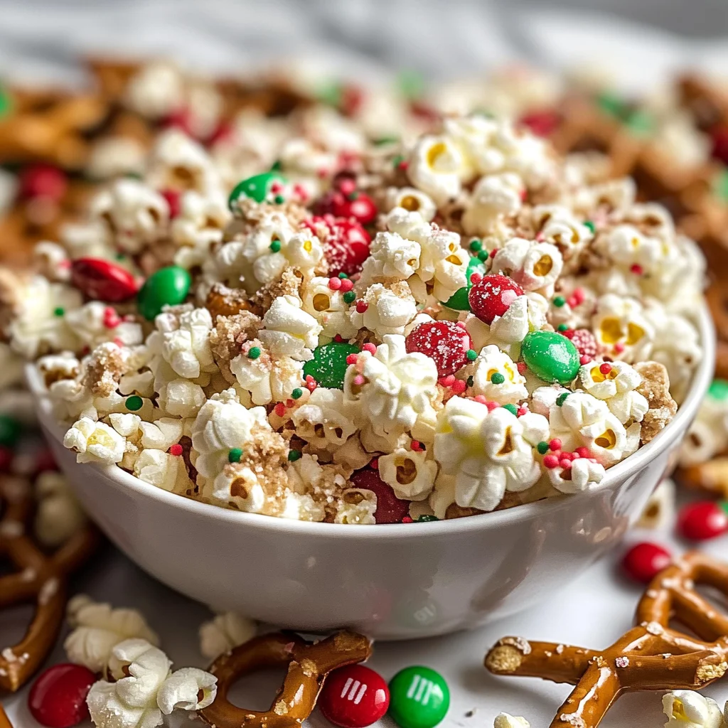 Christmas Popcorn Recipe (Christmas Crunch)