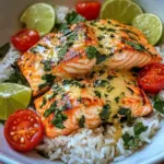 Coconut Lime Salmon with Jasmine Rice