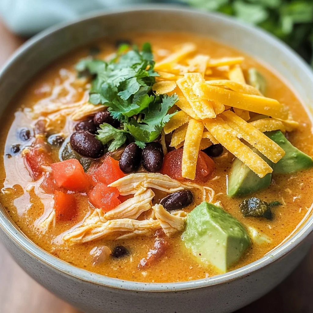 Creamy Chicken Tortilla Soup