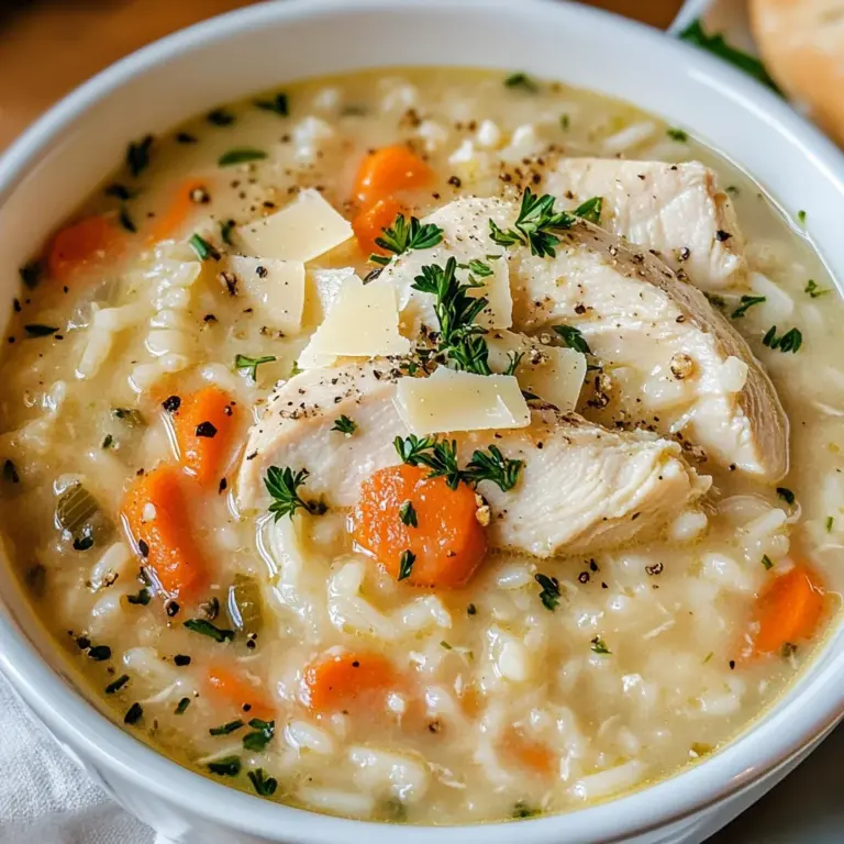 Creamy Chicken and Rice Soup