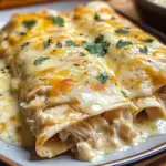 Creamy White Chicken Enchiladas