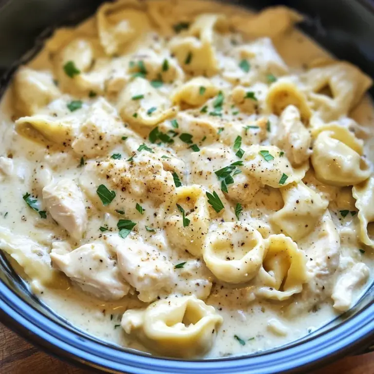 Crockpot Chicken Alfredo Tortellini: A Creamy Delight You’ll Love!