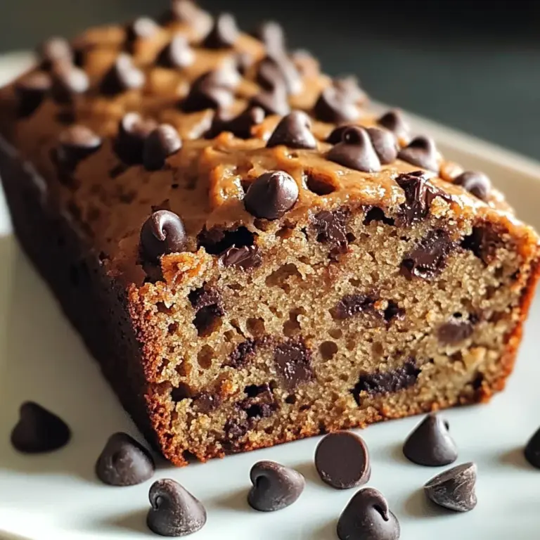 Easy Peanut Butter Chocolate Chip Banana Bread Recipe