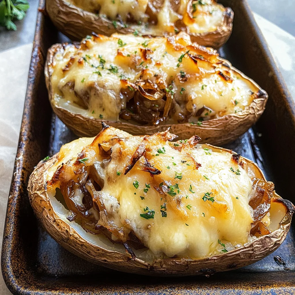 French Onion Baked Potatoes