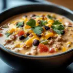High Protein Creamy Taco Soup