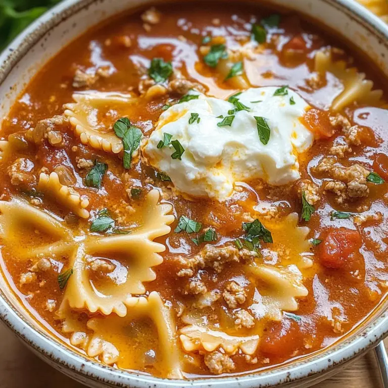Lasagna Soup