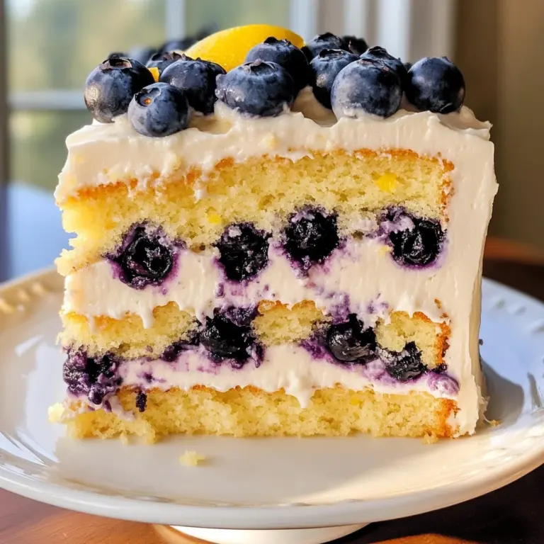 Lemon Blueberry Layer Cake