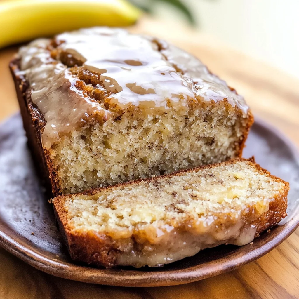 Maple Glazed Banana Bread