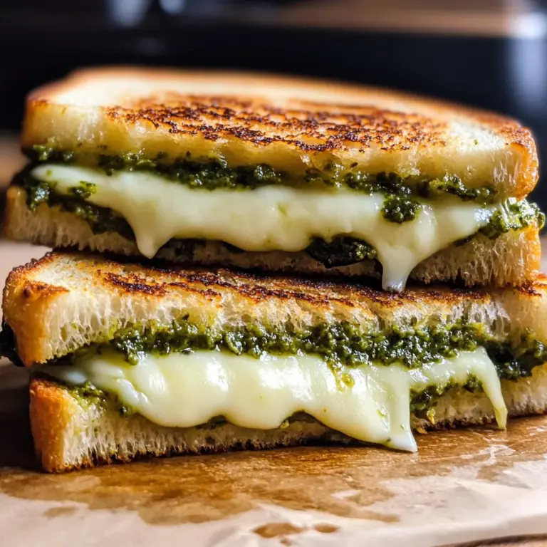 Pesto Mozzarella Grilled Cheese Recipe