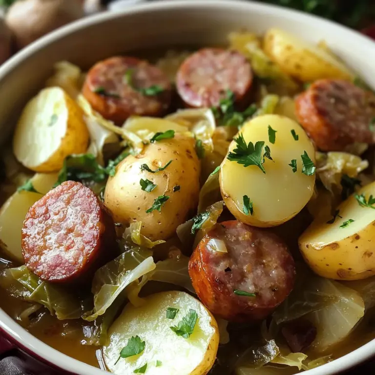Slow Cooker Cabbage, Sausage, and Potatoes: An Easy and Hearty Meal