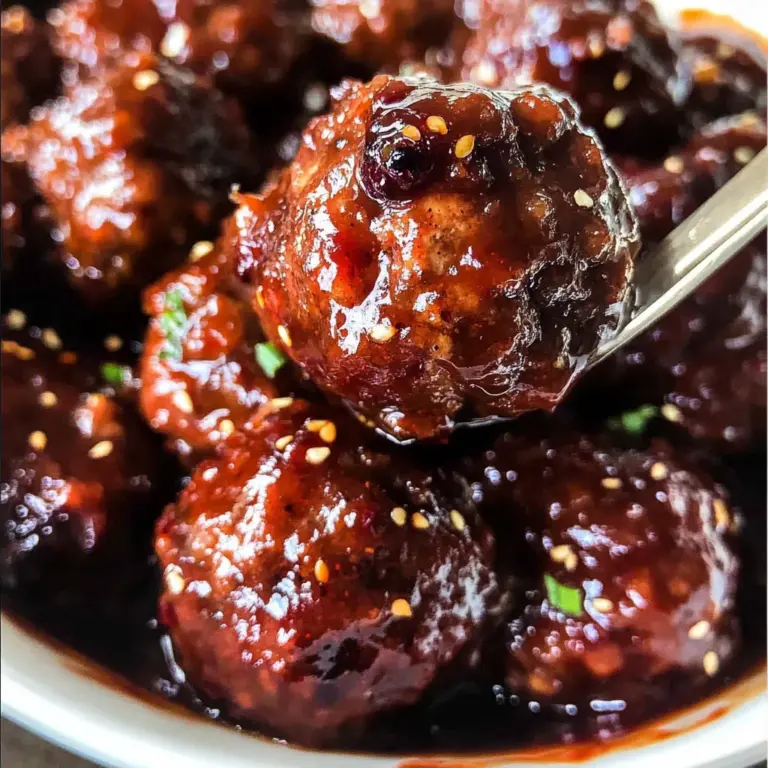 Slow Cooker Korean Meatballs