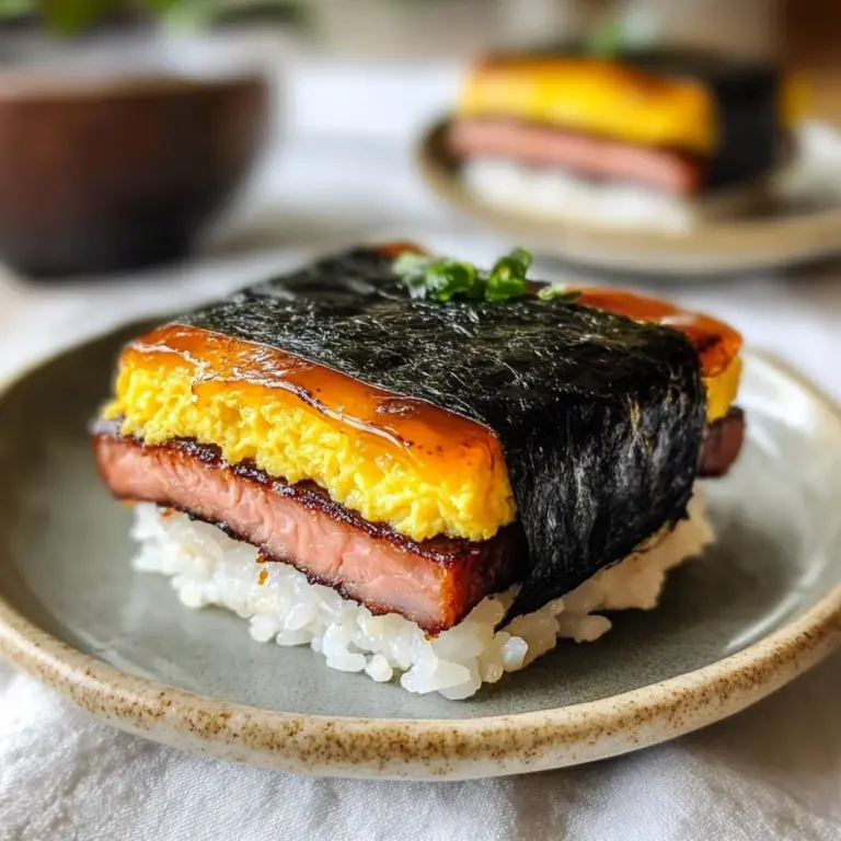 Spam Musubi with Egg