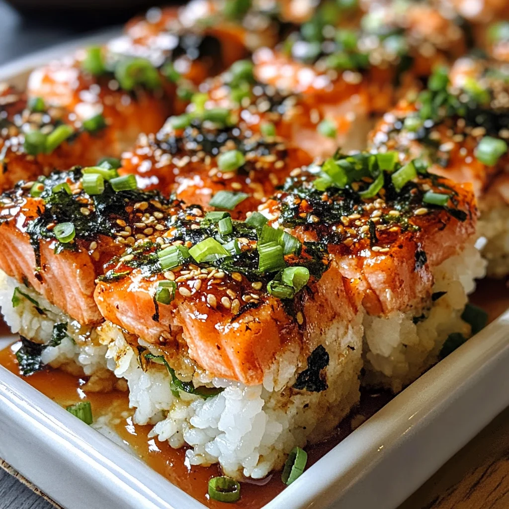 Spicy Salmon Sushi Bake Recipe