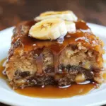 Sticky Banana Bread Pudding Cake