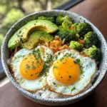 Sunny Egg & Veggie Rice Bowl with Avocado