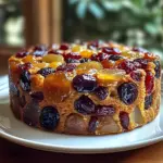Traditional Rum-Soaked Fruit Cake