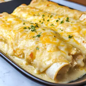 White Chicken Enchiladas