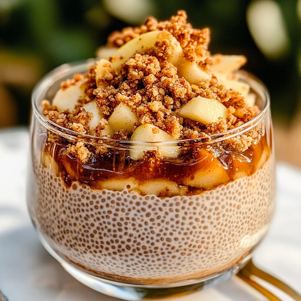 Apple Crumble Chia Pudding