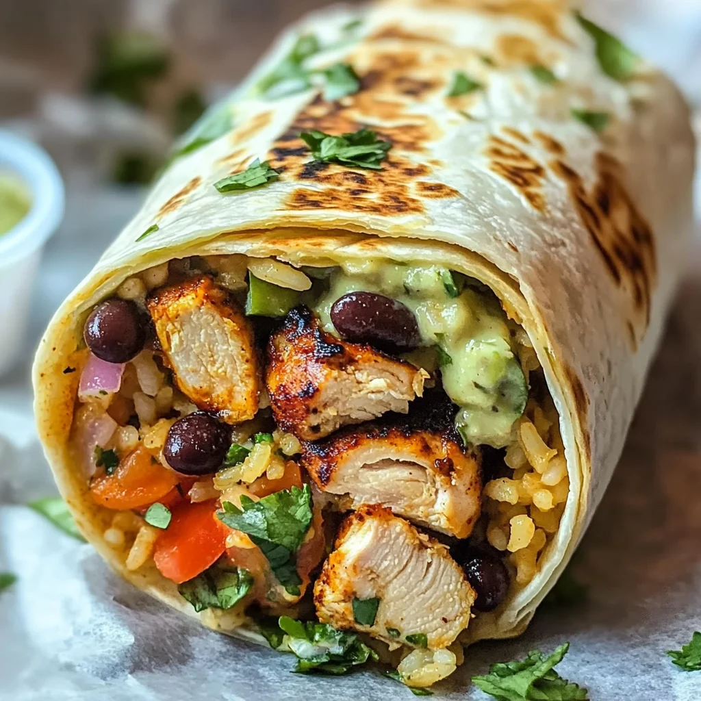 Chipotle Ranch Grilled Chicken Burrito