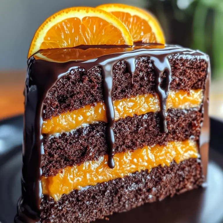 Chocolate Orange Layer Cake with Ganache: A Delightful Recipe!